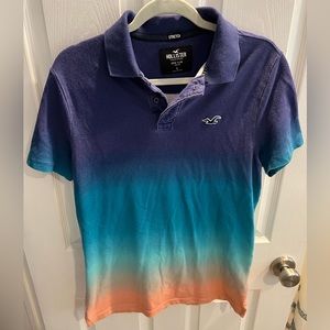 Men’s Hollister size large ombré polo